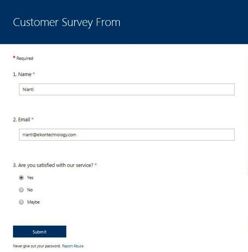 Membuat Microsoft Form