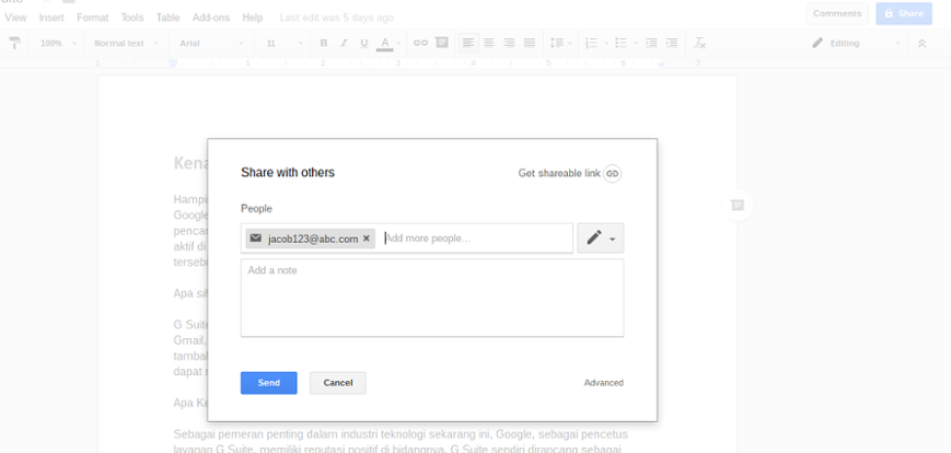 Fitur Google Documents
