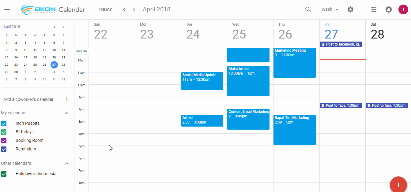 google calendar