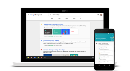 Google Springboard membantu Anda mencari informasi yang diperlukan