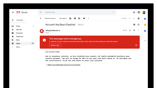 peringatan keamanan gmail