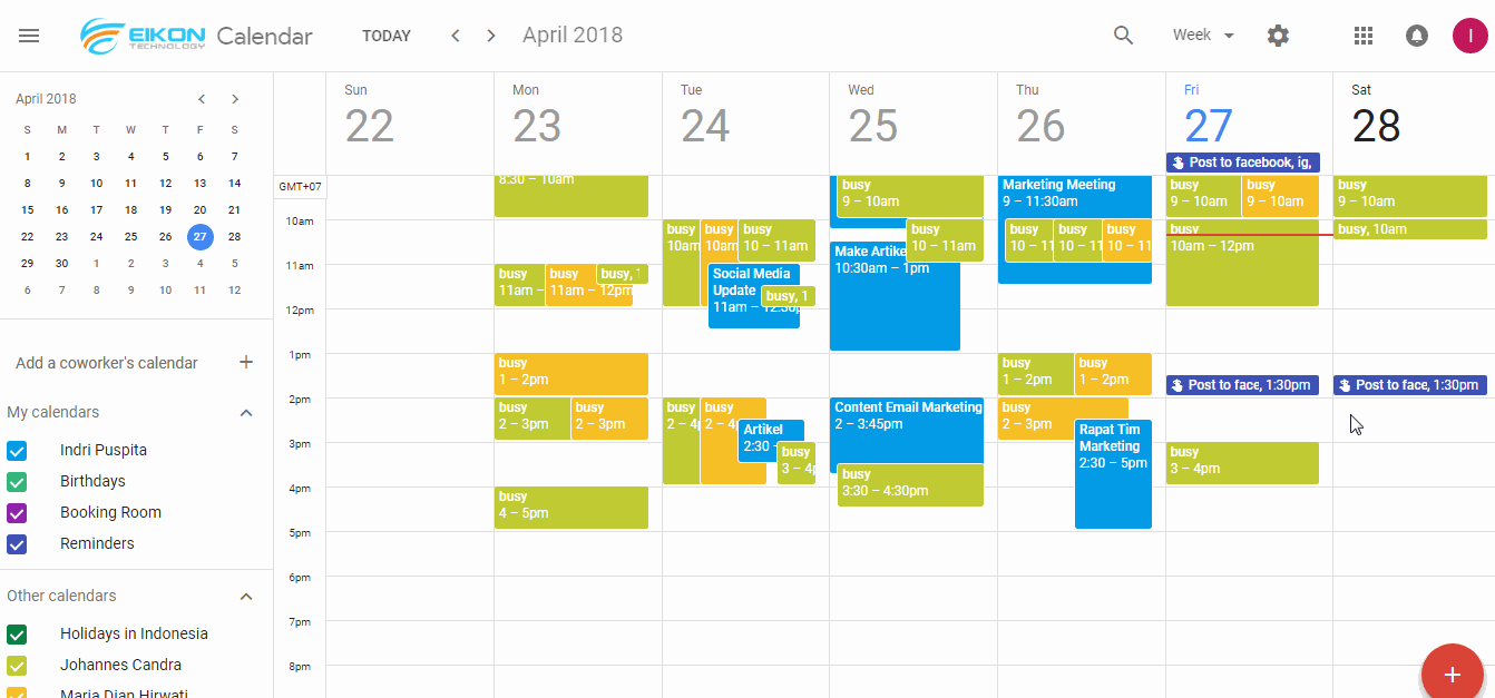 Create Event Google Calendar