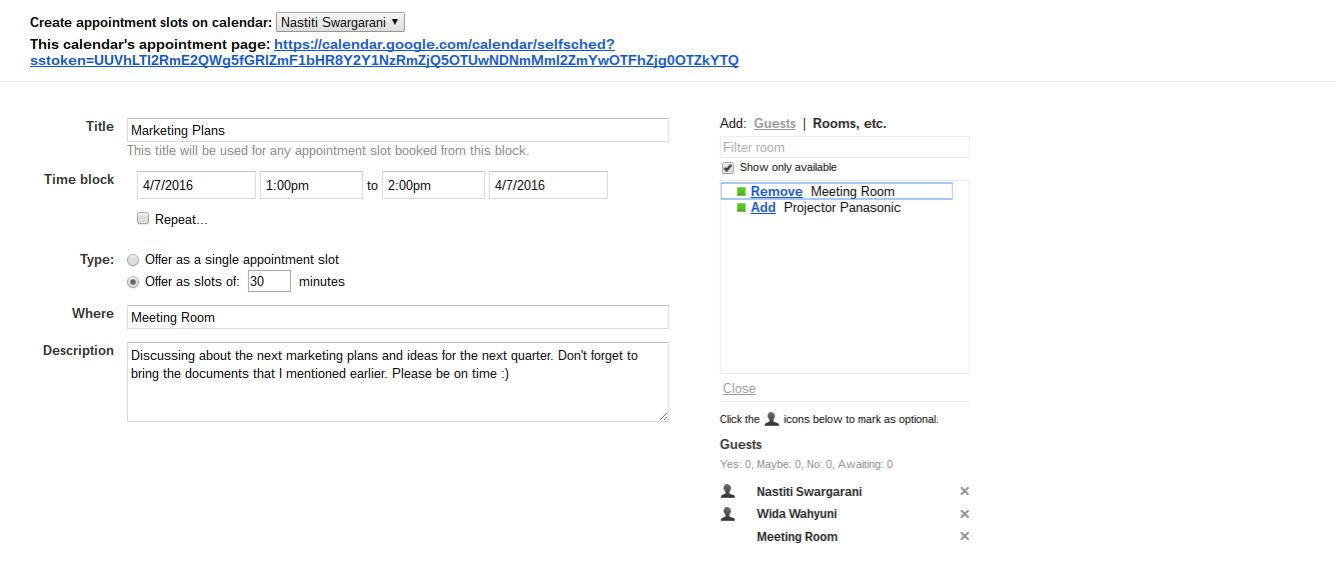 Create appointment. Create appointment перевод.