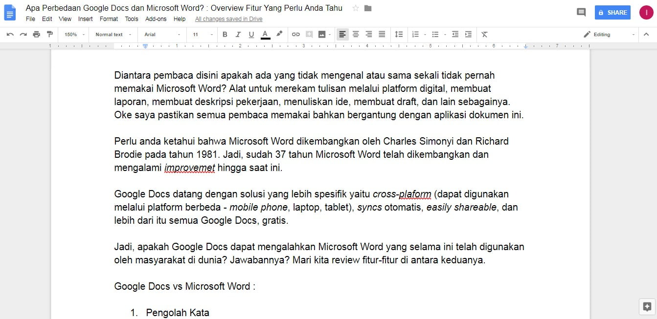 Apa Perbedaan Google Docs Dan Microsoft Word Who S The Winner