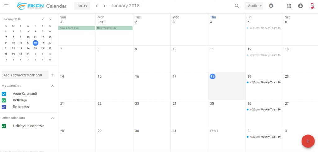 Google Calendar For Web