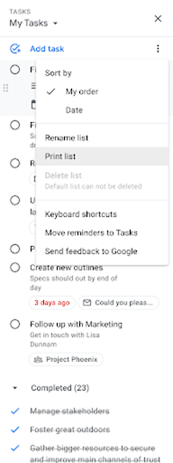 Cara Mudah Cetak Task Lists Anda di Google Tasks - EIKON Technology